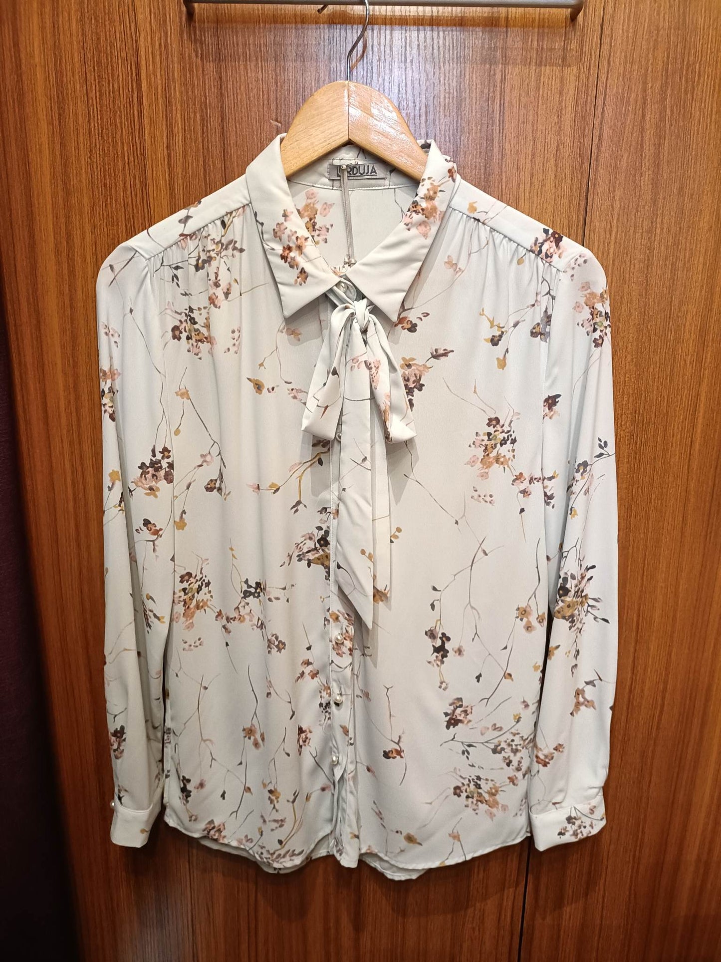 Long Sleeve Mini Flower with Bow Tie