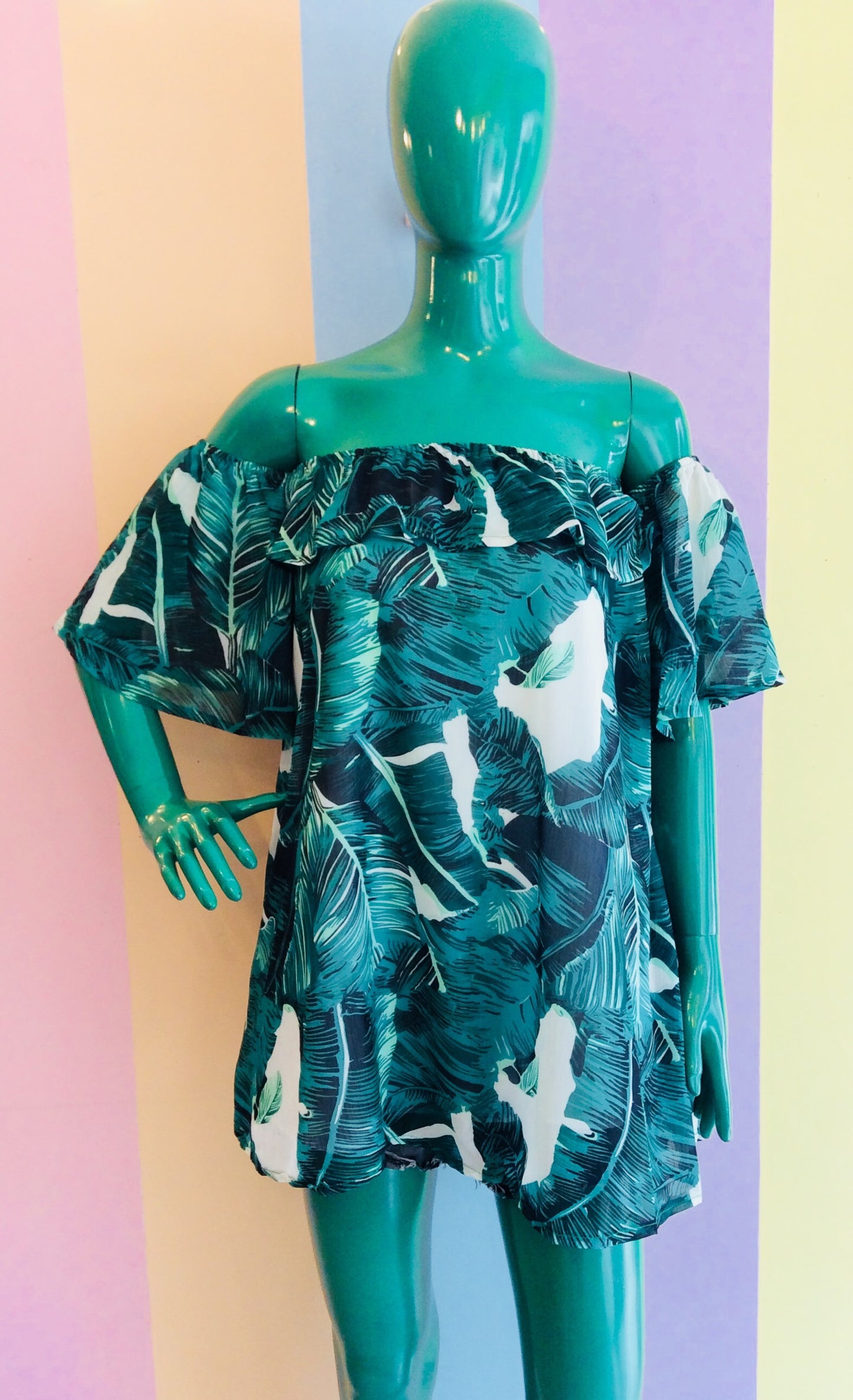 Leafy Tropical High Quality Tubic w/ Attach Sleeves '22