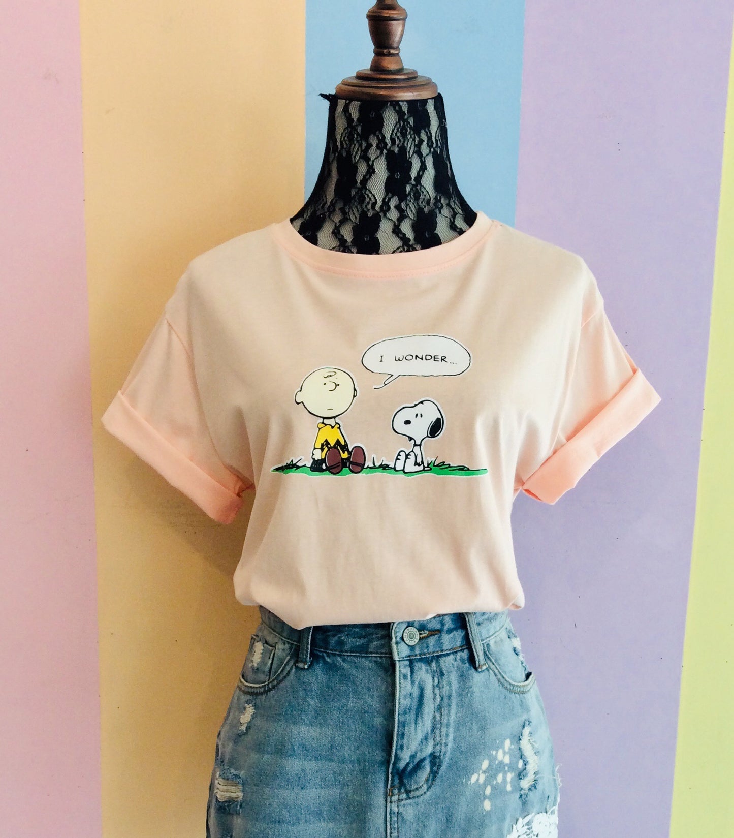 Graphic Oversized Pastel Tee