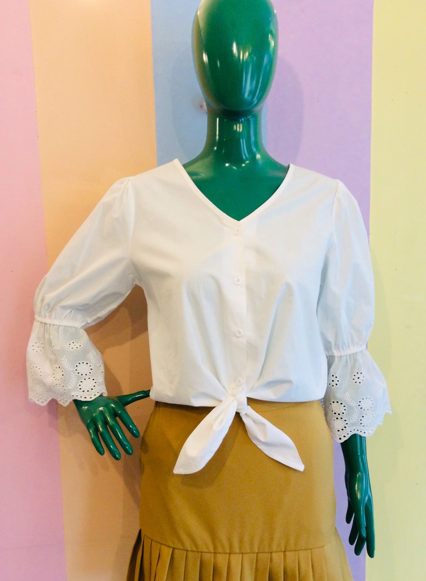 Plain Full Sleeve Contemporary w/ Lace Arms