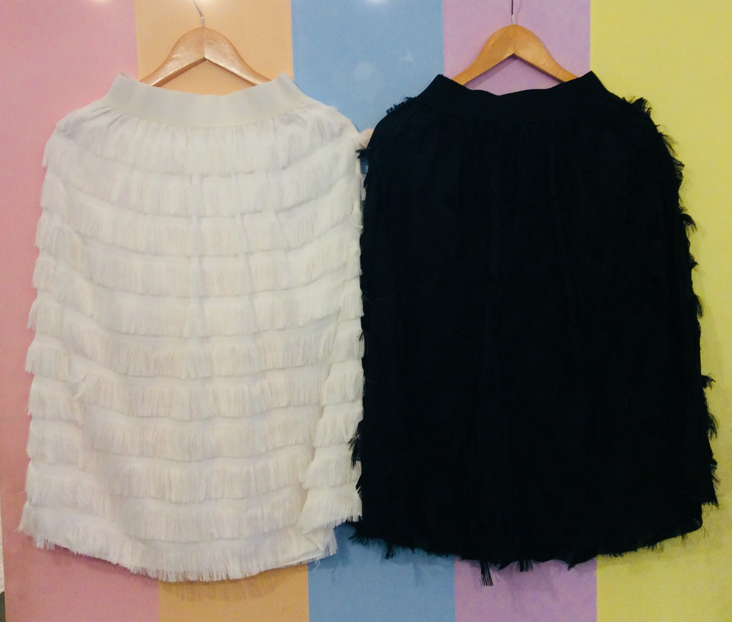 Midi Tazzle Skirt w/ Elastic Waist