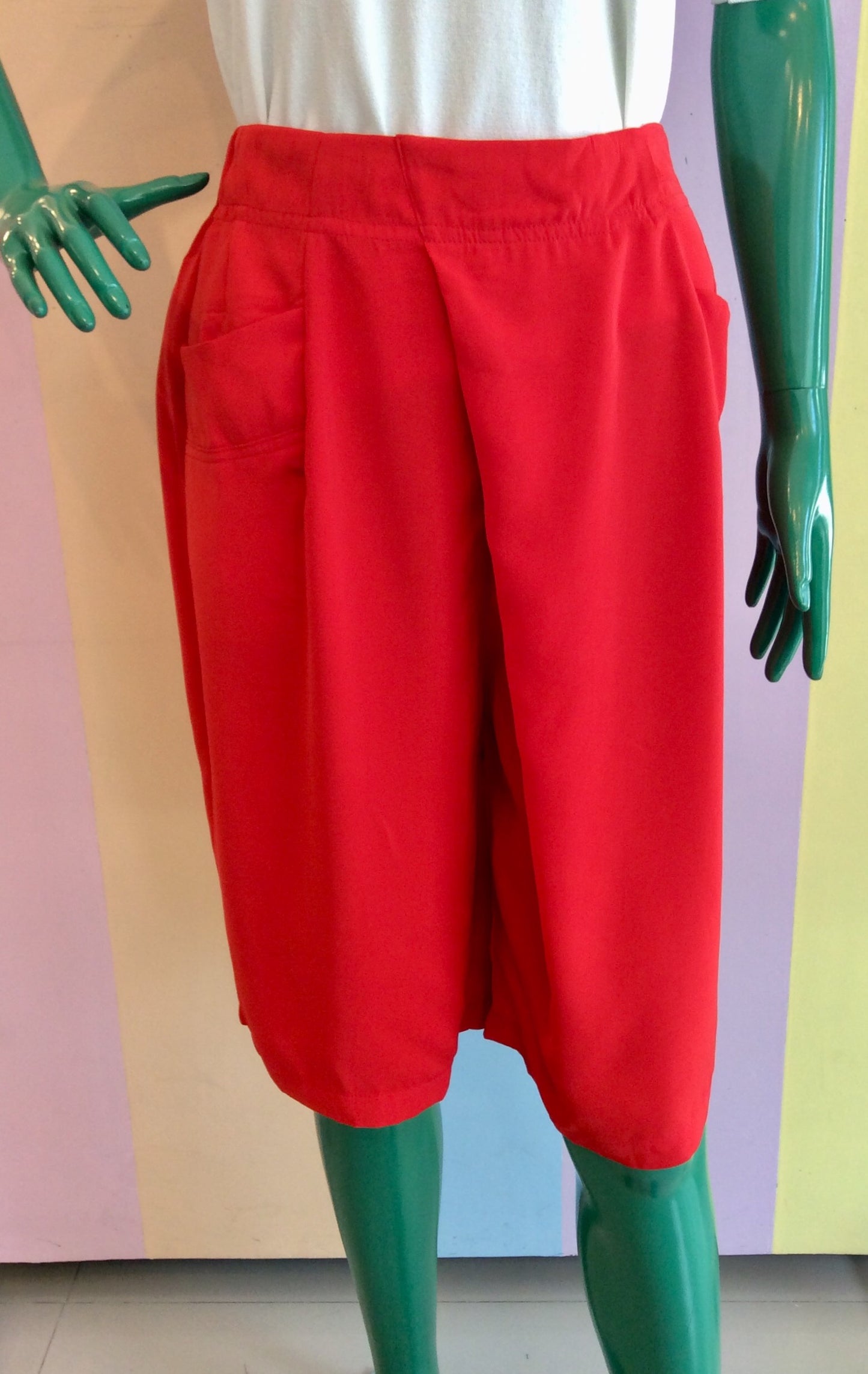 Plain Assymetric Cullotes w/ Side Pockets..