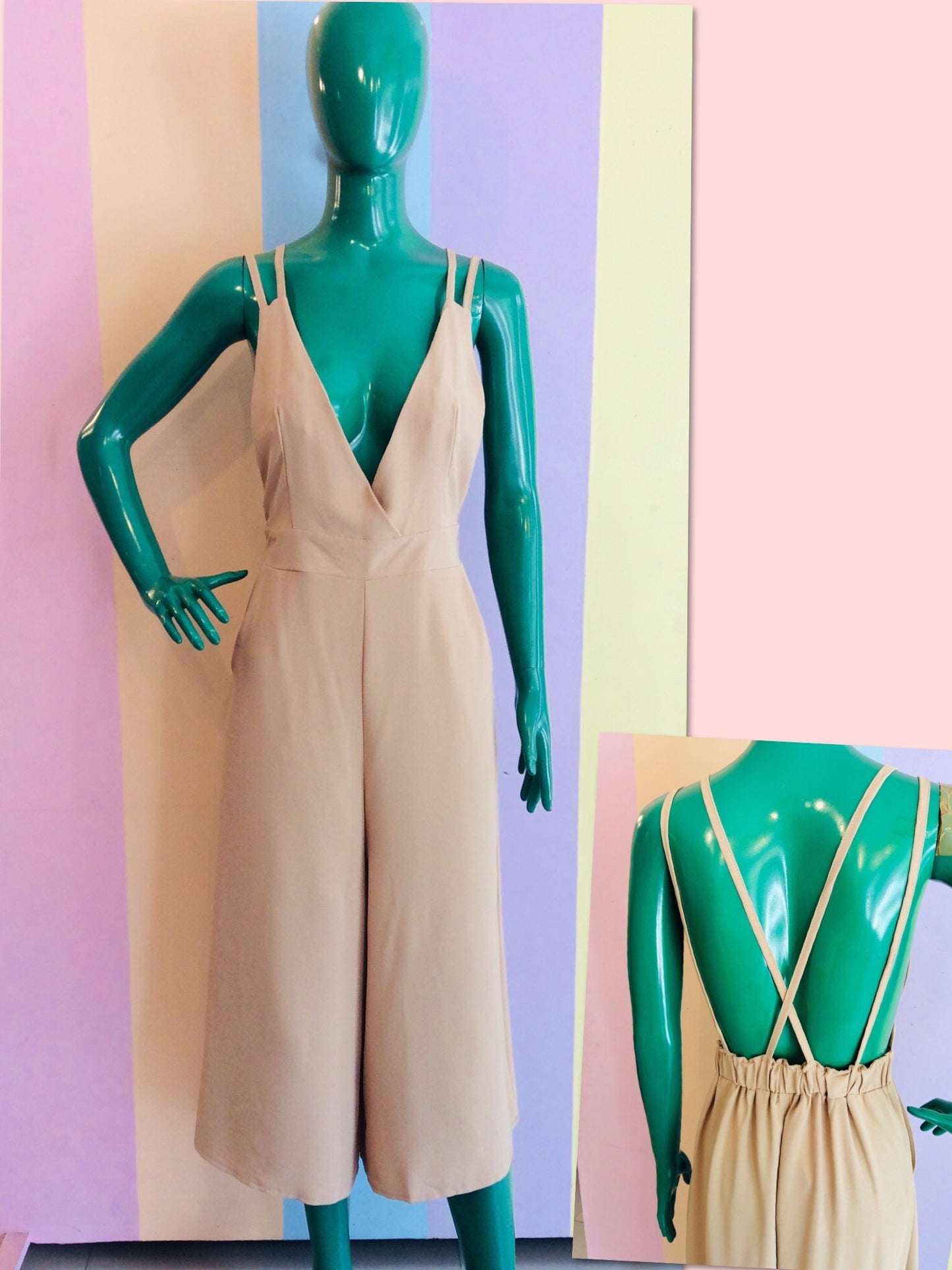 Criss-Cross Back Sexy Jumpsuit