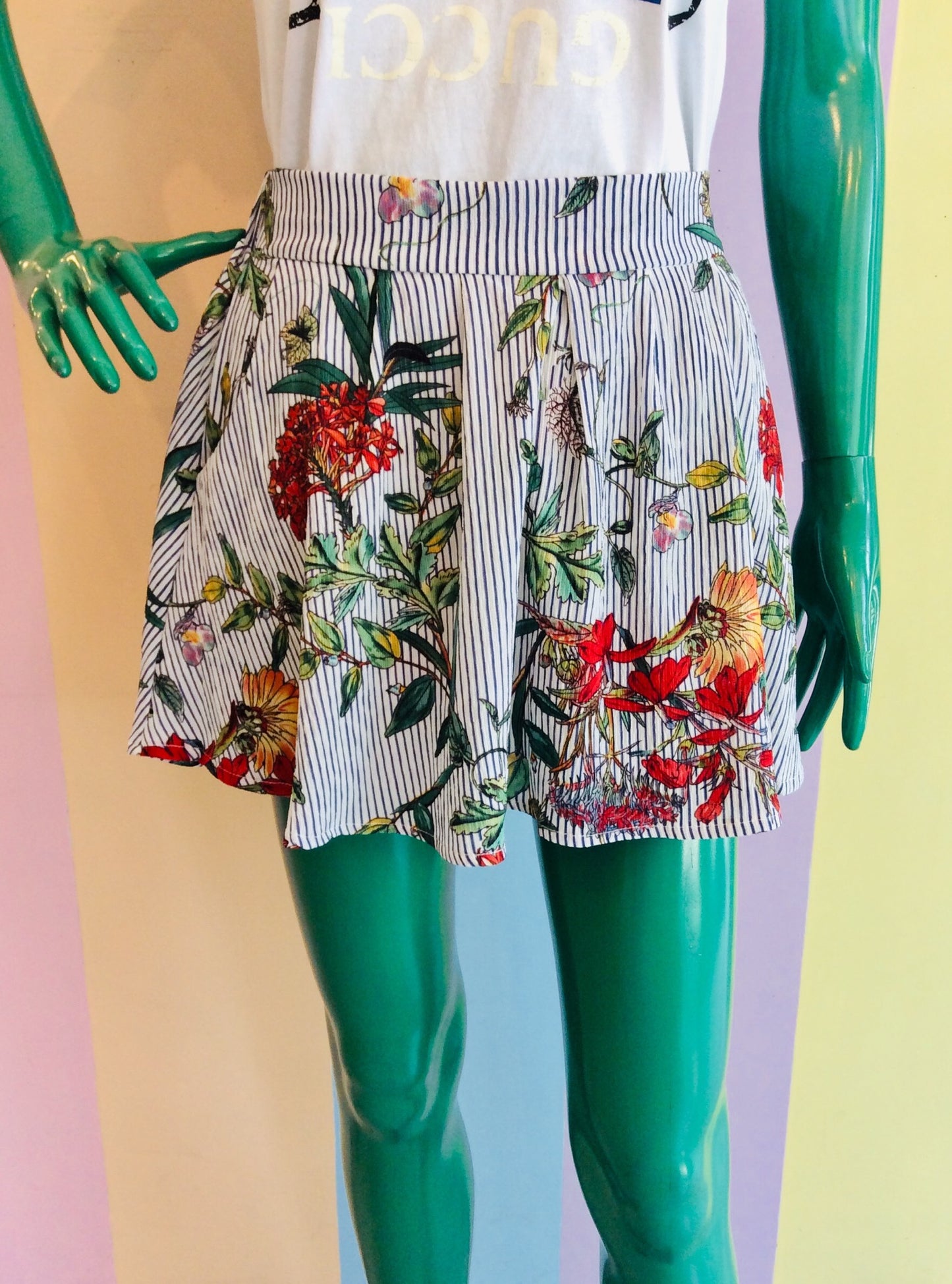 Stripe & Floral Skort '22
