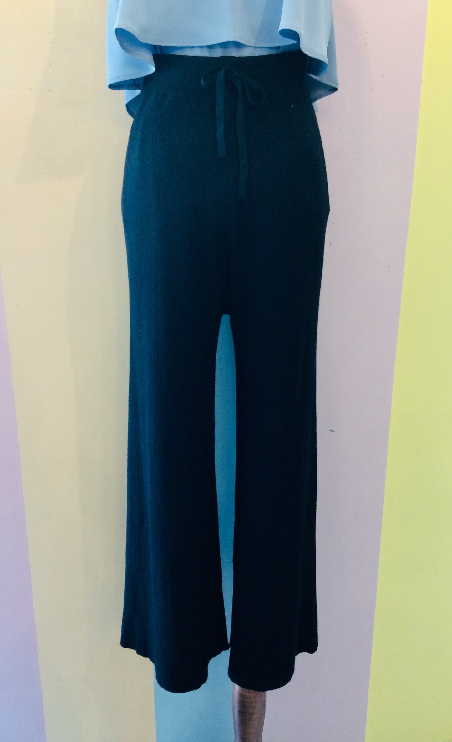Plain Knitted Draw String Pants