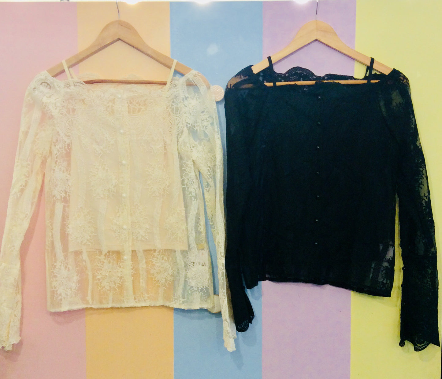 Formal Full Sleeve Lacy Barong w/ Pearls Buttons w / Inner