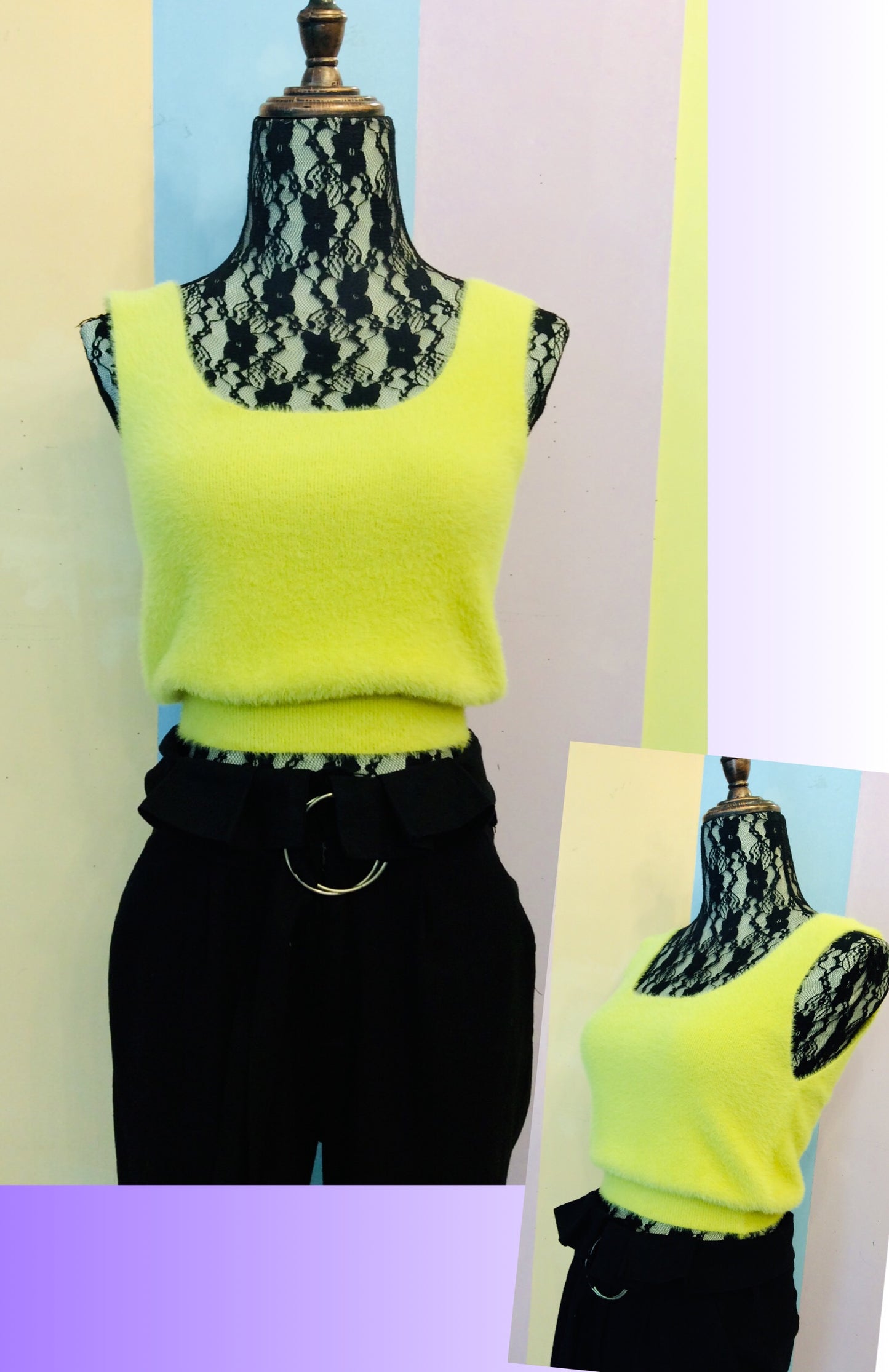 Funny Sleeveless Crop Top