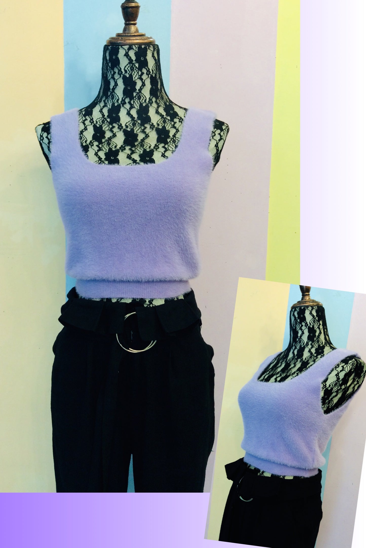 Funny Sleeveless Crop Top