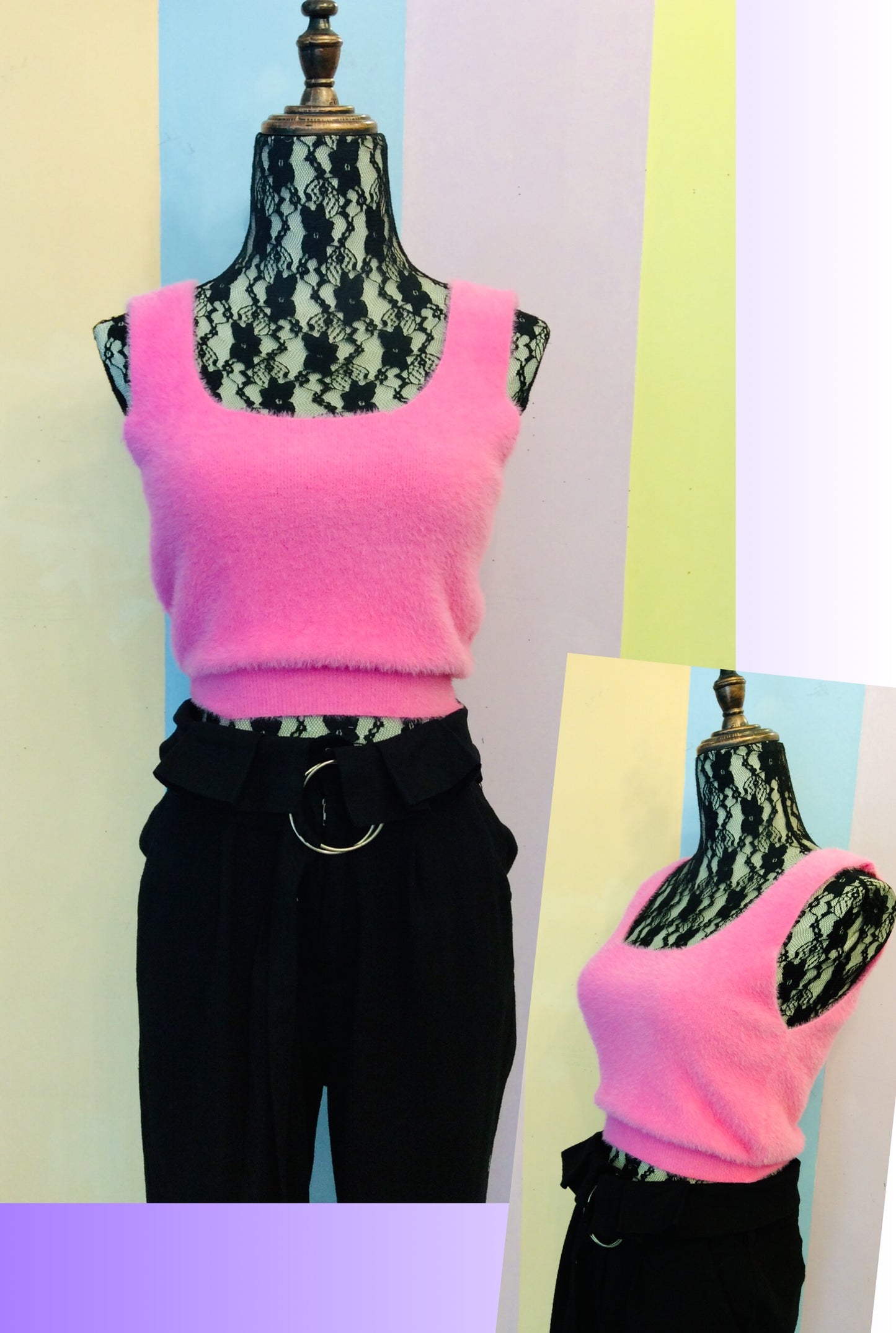 Funny Sleeveless Crop Top