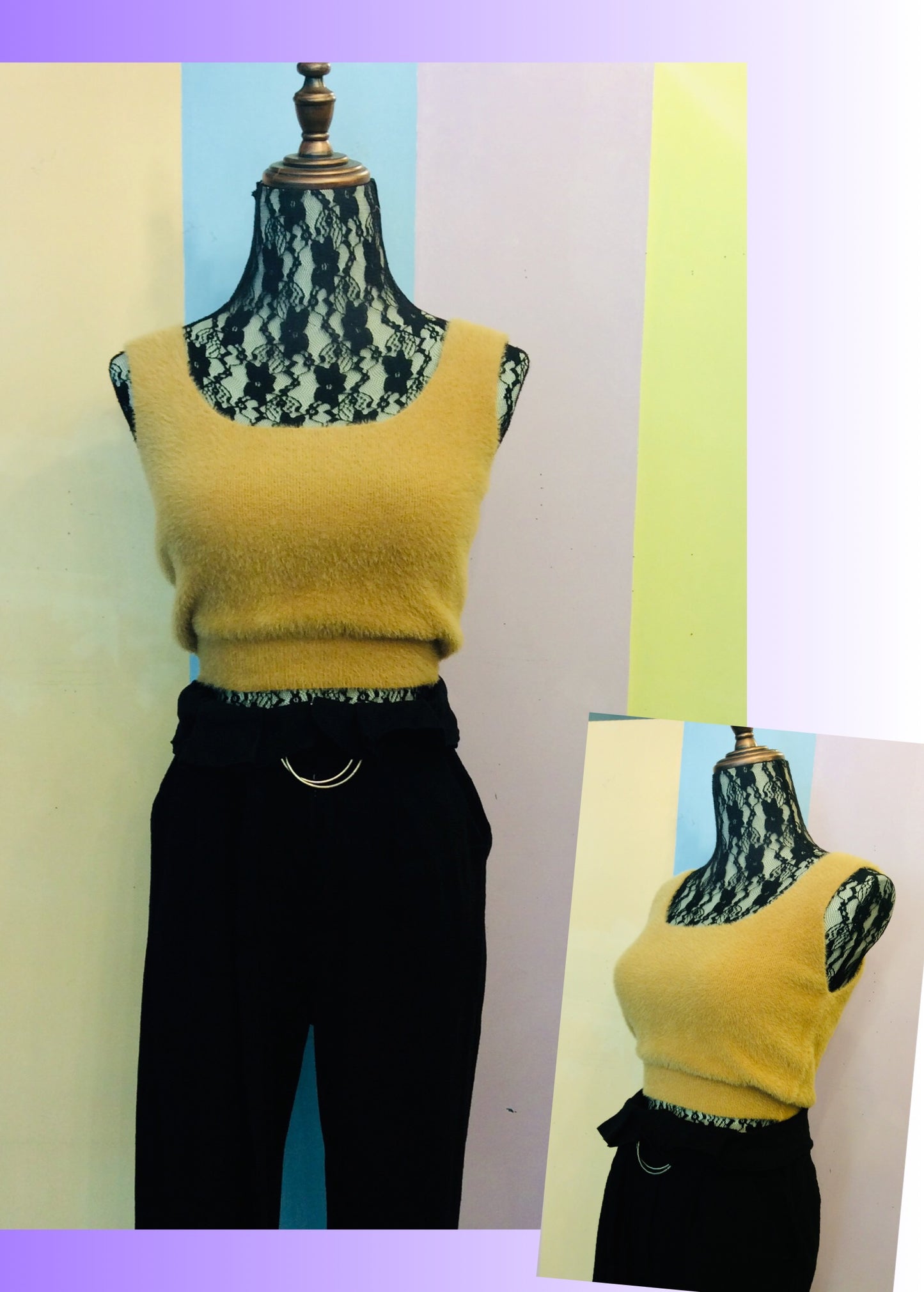 Funny Sleeveless Crop Top