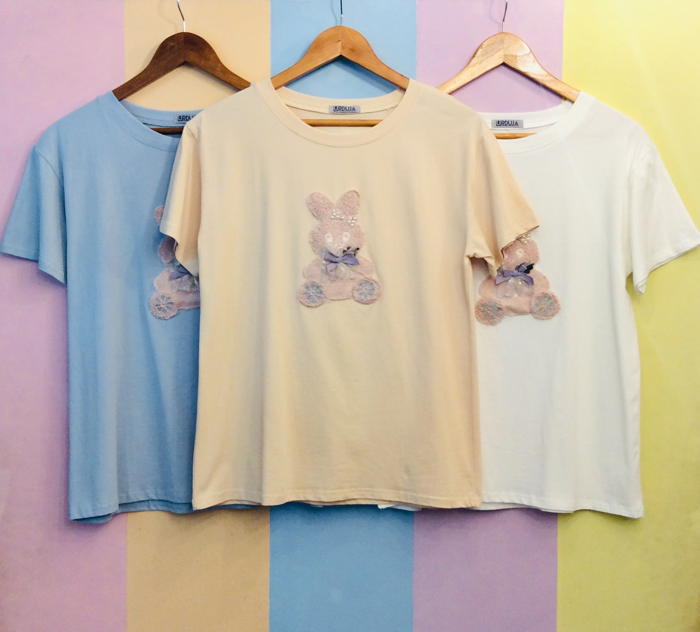 Bunny Pearls & Bow Tee
