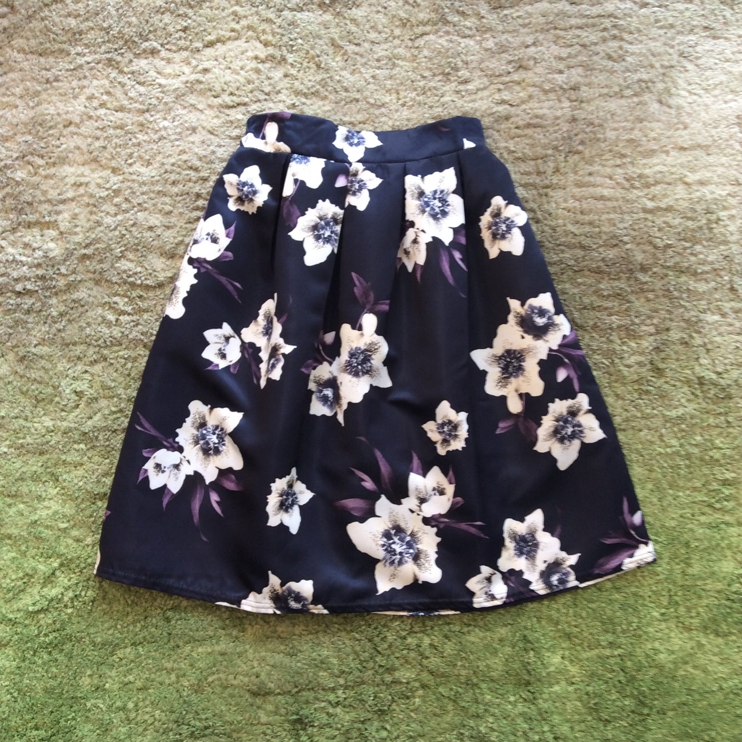 Satin Floral Skirts