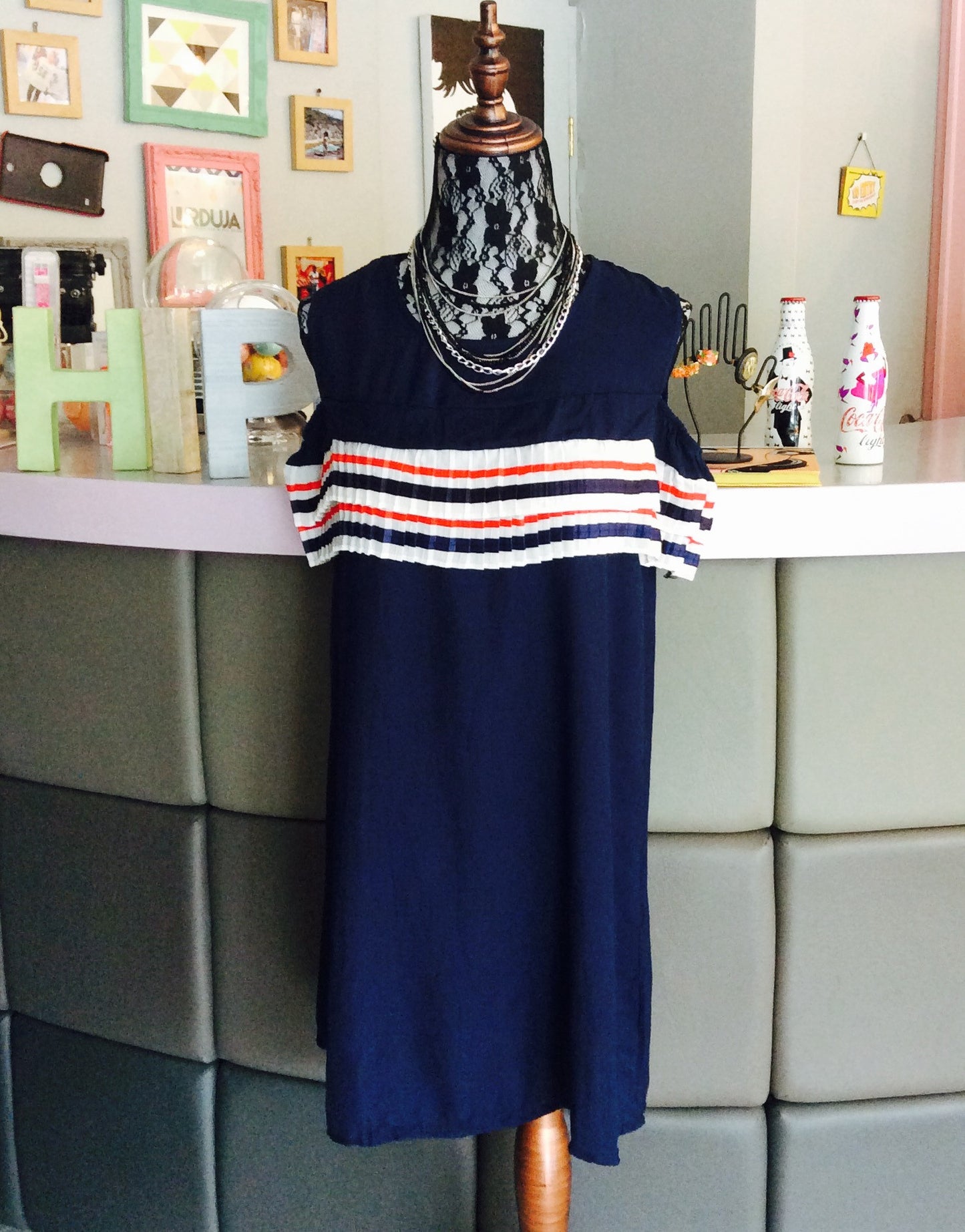 Bare Shoulder Cheerleader Dress