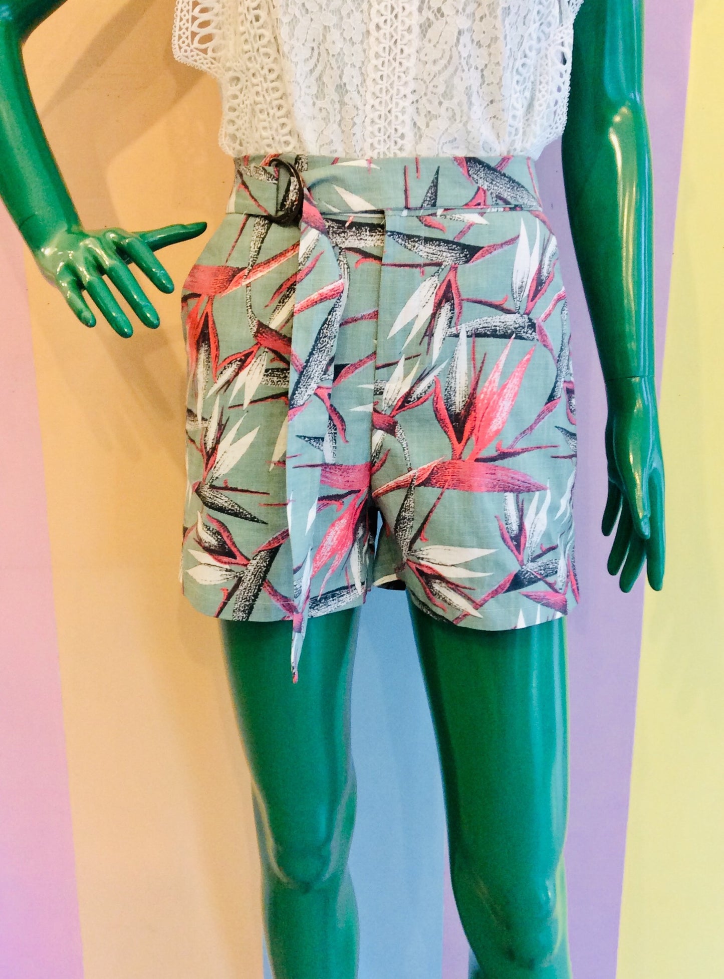 Flamingo Shorts w/ Attached Belt '22