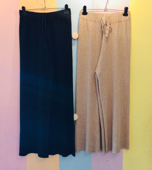 Plain Knitted Draw String Pants