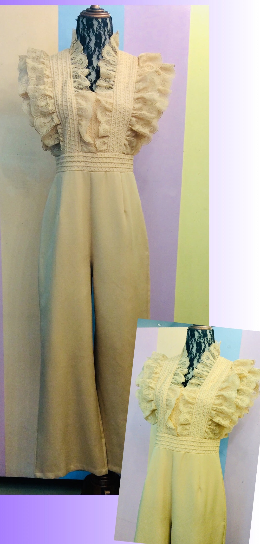 Dainty Jumpsuit lacy Neckline Dress (new2)