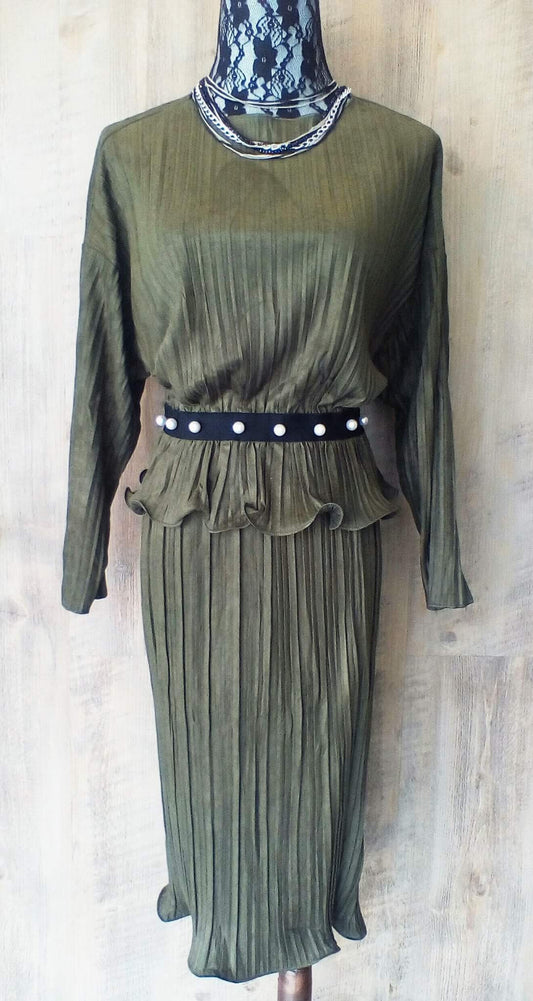Long Sleeve & Midi Skirt