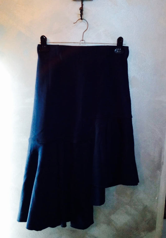 Plain Elastic Uneven Skirt