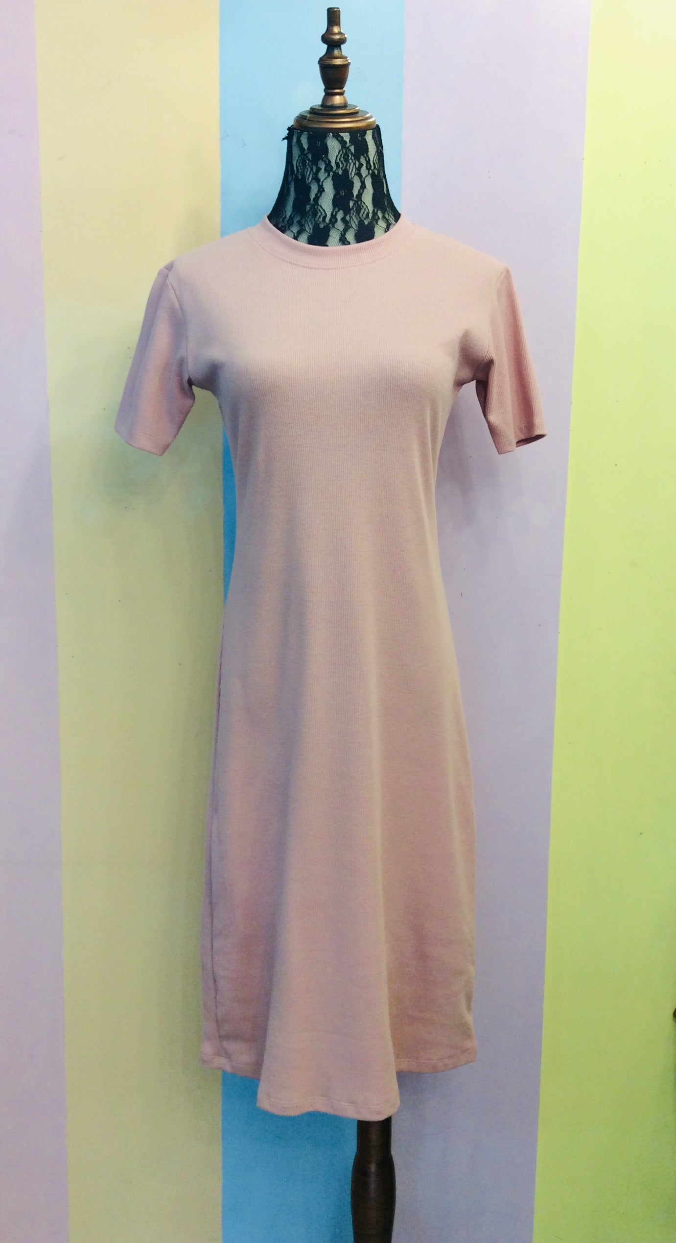 Knitted Slim Plain Dress (new2)