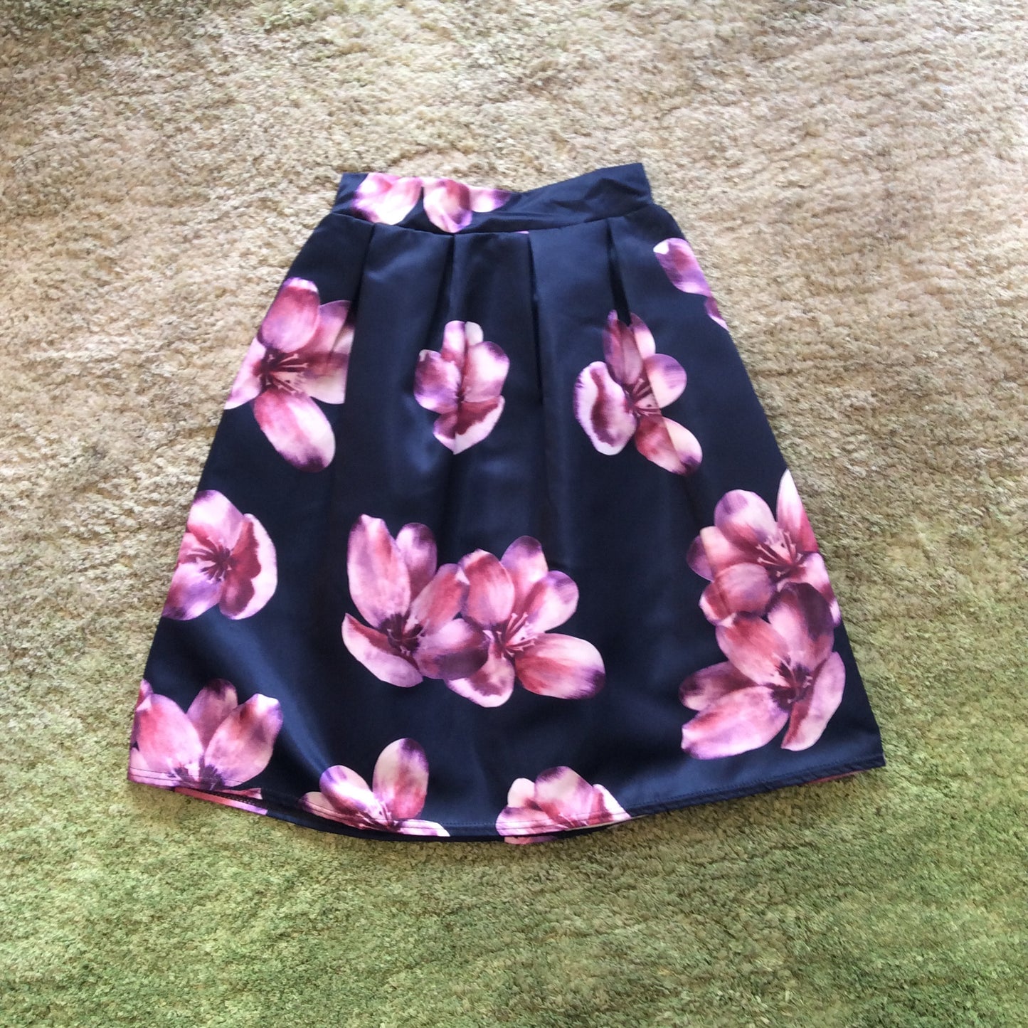 Satin Floral Skirts